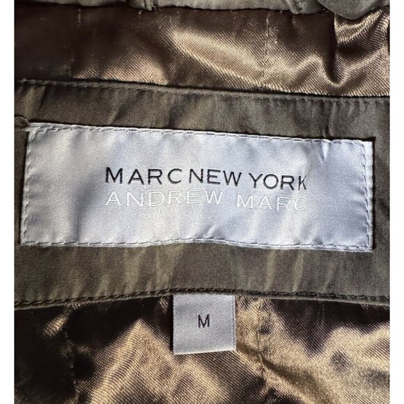 Marc New York By Andrew Mark Men's Sz M Green Military Jacket - Picture 5 of 13